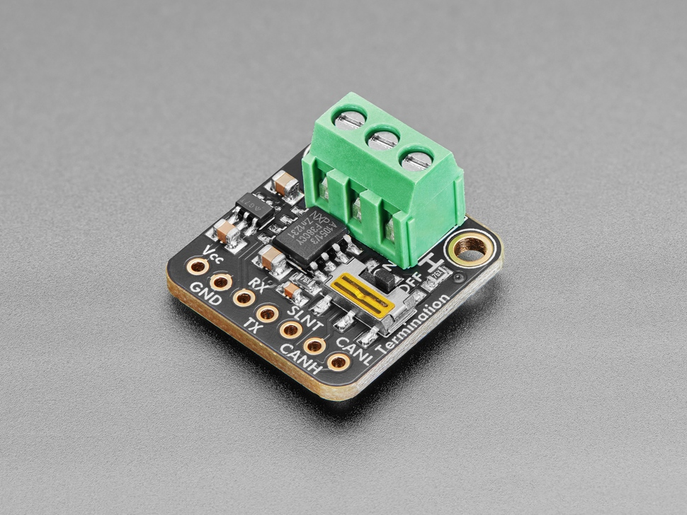 Breakout-Board mit Anschlussklemmen für CAN Transceiver von Adafruit